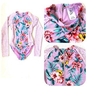 Art Class Long Sleeve One Piece Rash Guard swimsuit